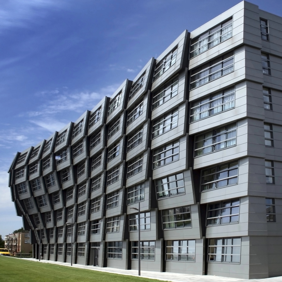 Modern Stylish Apartment Building Facade Curtain Wall Project