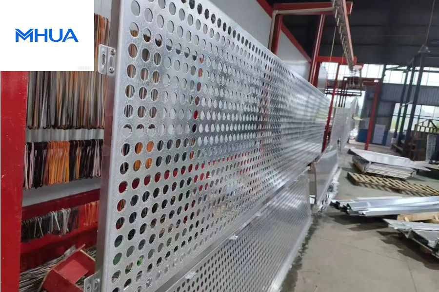 Perforated Hollow Aluminum Panels