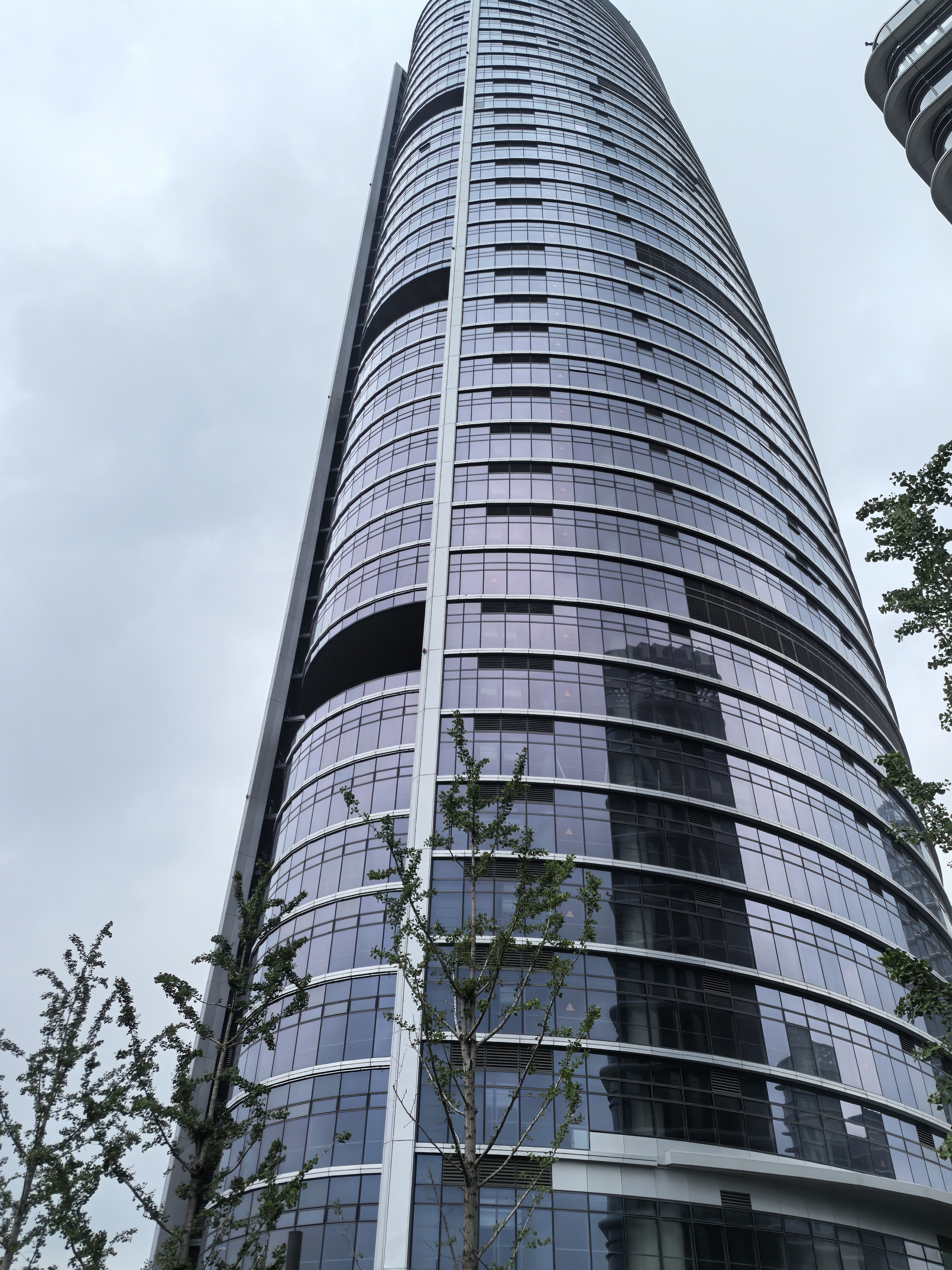 High-rise building glass curtain wall project