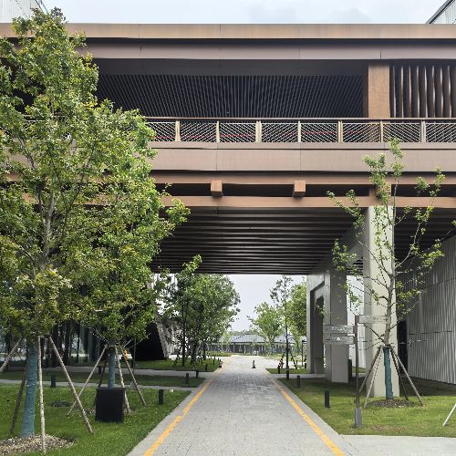 Covered Bridge Aluminum Panel Curtain Wall Project