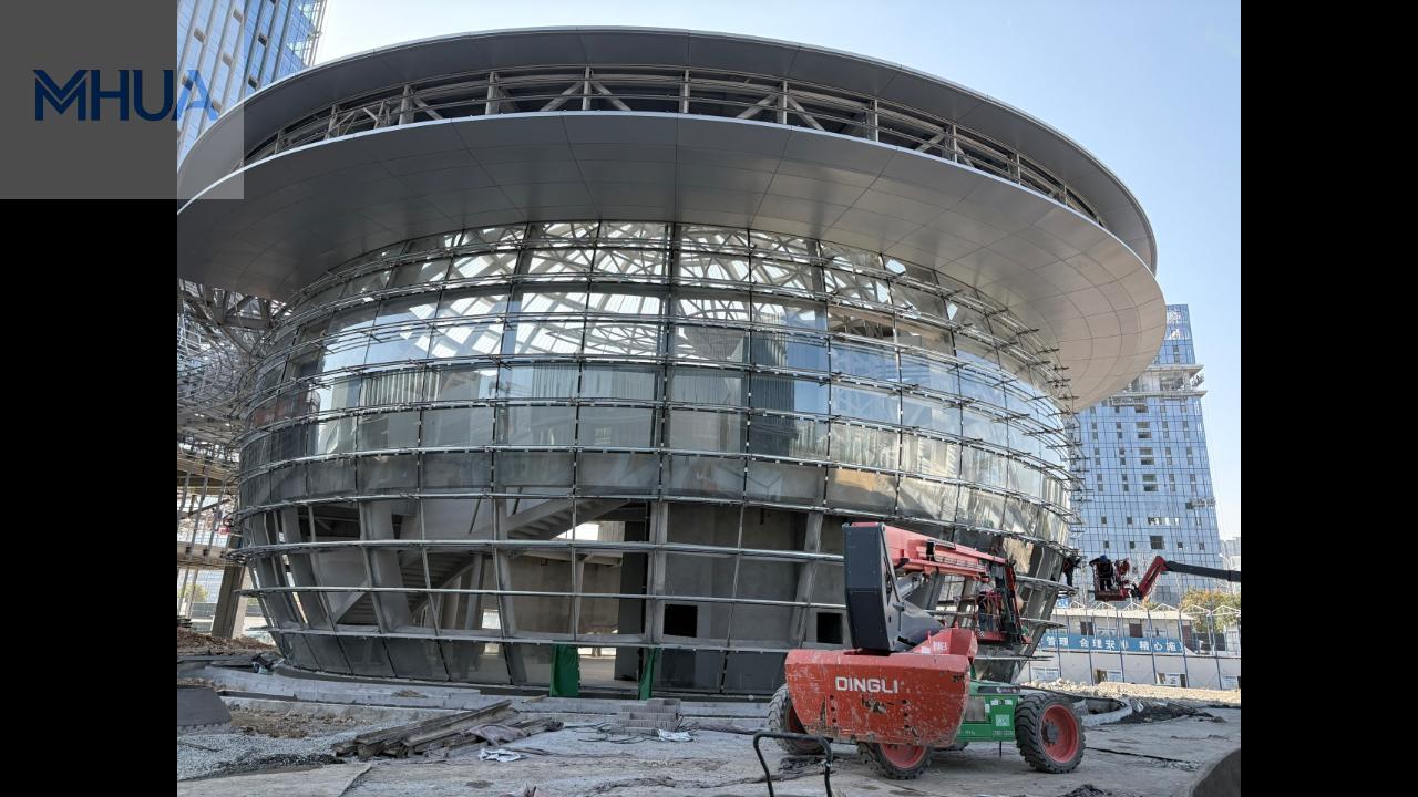 For complex curtain wall structures, we adopt a 3D modeling plus scanning approach, which makes it an interesting process