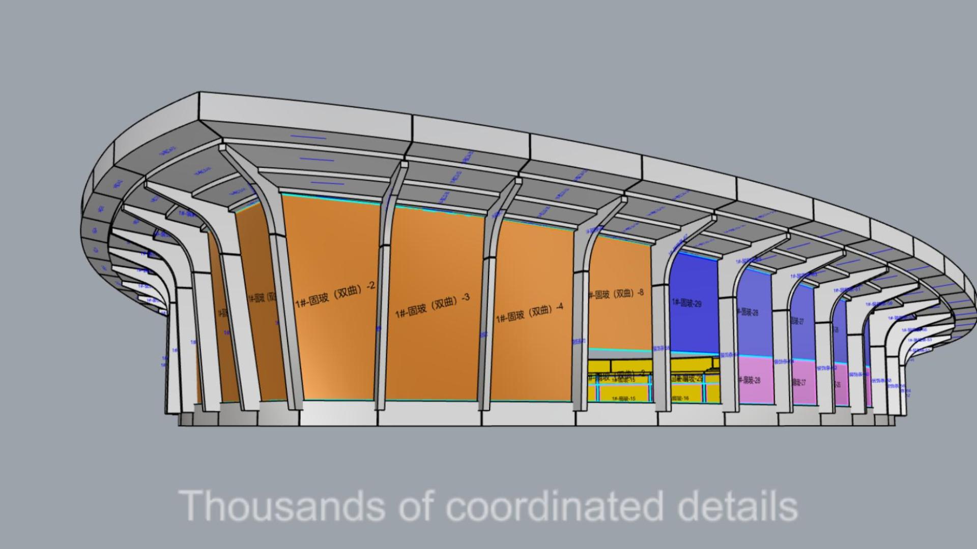 Curtain Wall Facade 3D Modeling